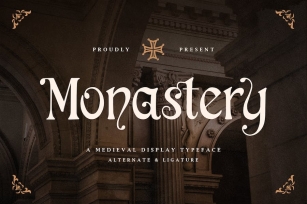 Monastery - A Medieval Display Typeface Font Download