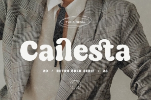 Cailesta - Beauty Retro / Vintage Bold Serif Font Download