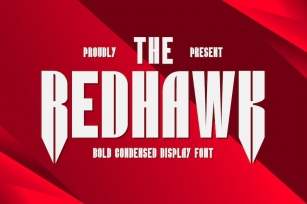 Redhawk - Bold Condensed Display Font Font Download