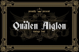Qualen Aiglon - Vintage Font Font Download