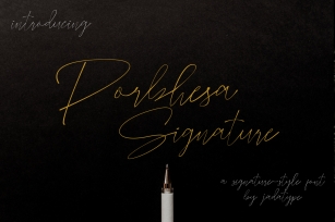 Porbhesa Signature Font Download