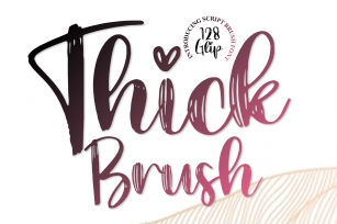 Thick Brush Font Download