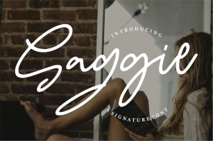 Saggie | A Signature Font Font Download