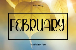 February Font Download