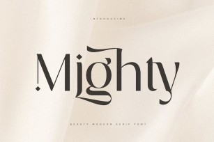 Mighty - Luxury Glamour Beauty Font Font Download