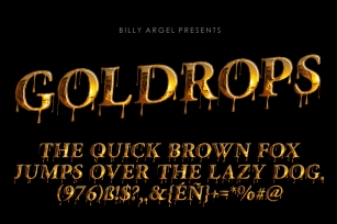GOLDROPS Font Download