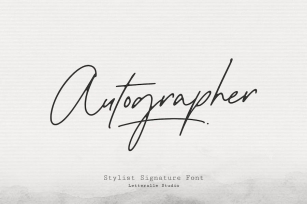 Autographer Font Download