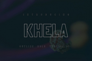 Khela Outline Font Download