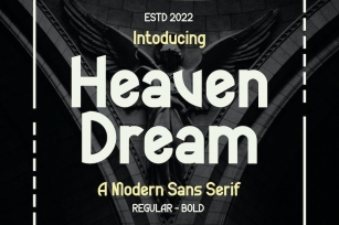 Heaven Dream - A Modern Sans Serif Font Download