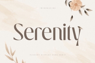 Serenity - Luxury Elegant Beauty Font Font Download