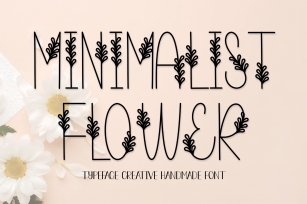 Minimalist Flower Font Download
