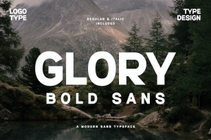 Glory Bold Sans Font Typeface Font Download