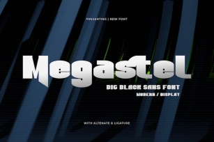 Megastel - Big Black Sans Font Font Download