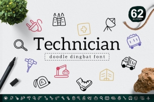 Technician Dingbat Font Download