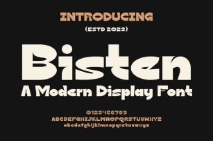 Bisten - A Modern Display Font Font Download