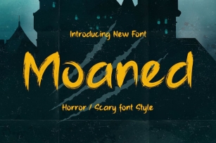 Moaned - Horror Scary Font Font Download