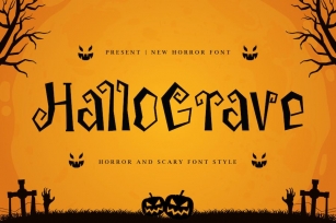 Hallograve - Horror And Scary Font Font Download
