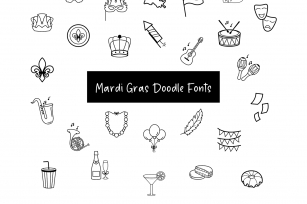 Mardi Gras Doodle Font Download