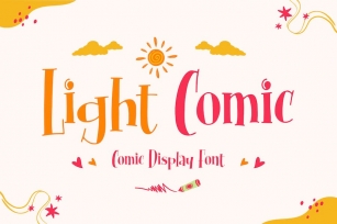 Light Comic - Comic Display Font Font Download