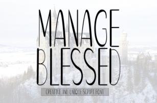 Manage Blessed Font Download