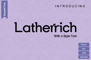 Latherrich Font Download