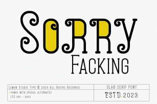 Sorry Facking Font Download