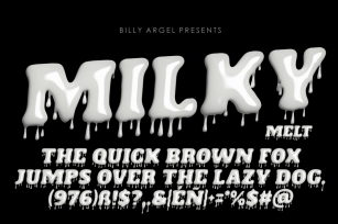 MILKY TYPE Font Download