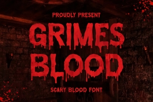 Grimes Blood - Scary Blood Font Font Download