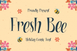 Fresh Bee - Holiday Comic Font Font Download