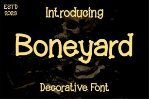Boneyard Font Font Download
