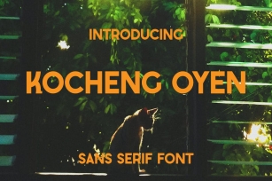 Kocheng Oyen - Sans Serif Font Font Download