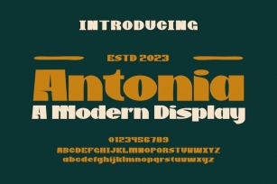 Antonia - A Modern Display Font Font Download