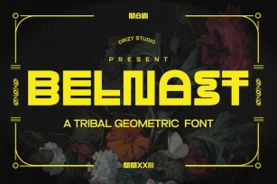 Belnast - Tribal Geometric Font Font Download