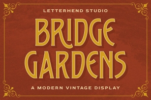 Bridge Garden Font Download