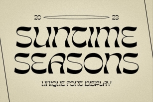 Suntime Seasons Font Download