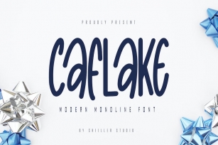 Caflake - Monoline Sans Serif Font Font Download