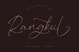 Rangkul Font Download