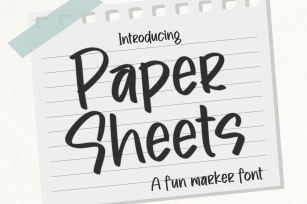 Paper Sheets Font Download