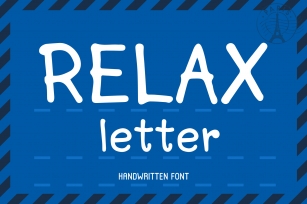 Relax Letter Font Download