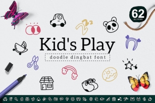 Kid's Play Dingbat Font Download