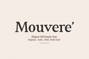 Mouvere ' Font Download