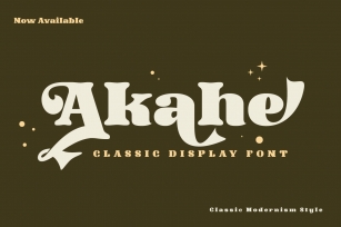Akahe trial Font Download