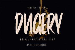Dugery - Bold Handwritten Font Font Download