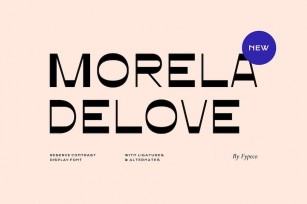 Morela Delove-Contrast Display Font Font Download