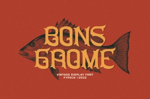 Bons Grome - Vintage Display Font Font Download