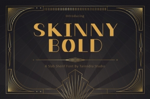 Skinnybold Font Download