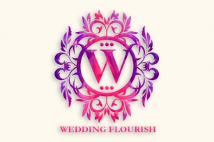Wedding Flourish Monogram Font Download