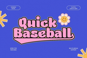 Quick Baseball - Retro Font Font Download