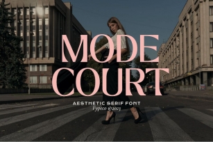 Mode Court - Aesthetic Font Font Download
