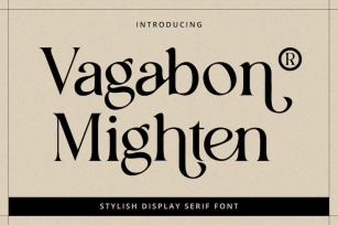 Vagabon Mighten- Display Serif Font Font Download
